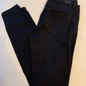 Paige distressed skinny jeans